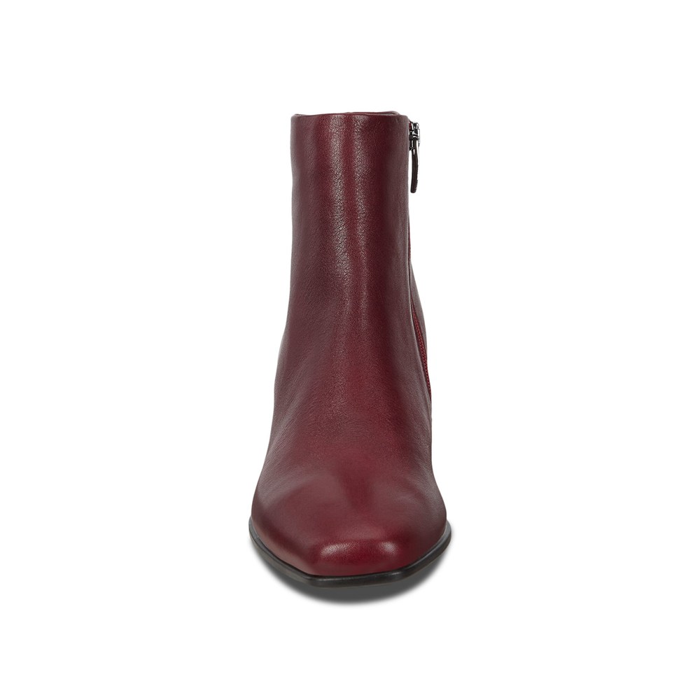 Botas Mujer - ECCO Shape 60 Squared Zippered - Vino - ZMD983716